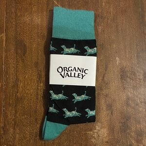 Black and Teal Men's Casual Socks